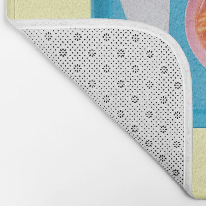 hot soup yellow Bath Mat Gallery Image 2
