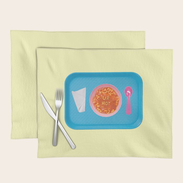 hot soup yellow Placemat Gallery Image 1