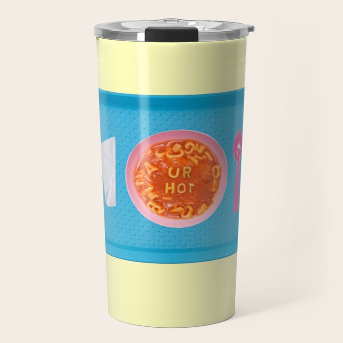 hot soup yellow Travel Mug Gallery Image 1