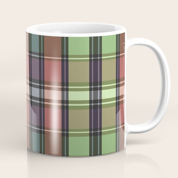 Fusion Colorful Toned Grids C Coffee Mug Gallery Image 1