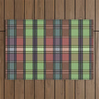 Fusion Colorful Toned Grids C Outdoor Rug Gallery Image 1