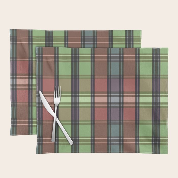 Fusion Colorful Toned Grids C Placemat Gallery Image 1