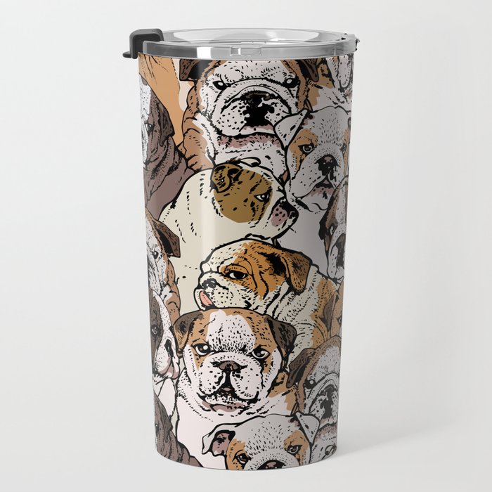 Social English Bulldog Travel Mug Gallery Image 3