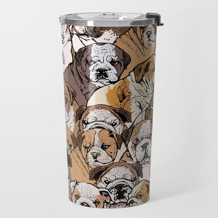 Social English Bulldog Travel Mug Gallery Image 2