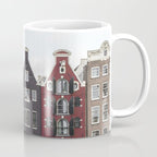 Buildings In Amsterdam City Picture | Dutch Canals Colorful Architecture Art Print | Europe Travel Photography Coffee Mug Gallery Image 1