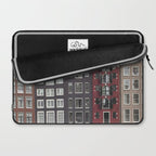 Buildings In Amsterdam City Picture | Dutch Canals Colorful Architecture Art Print | Europe Travel Photography Laptop Sleeve Gallery Image 2