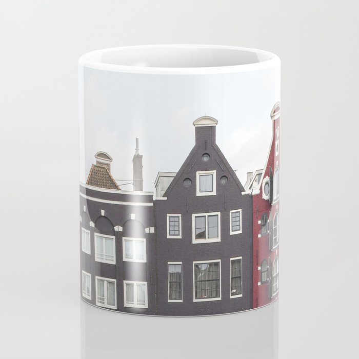 Buildings In Amsterdam City Picture | Dutch Canals Colorful Architecture Art Print | Europe Travel Photography Coffee Mug Gallery Image 4