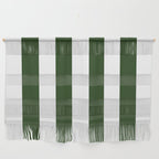 Large Dark Forest Green and White Circus Tent Stripes Wall Hanging Gallery Image 1
