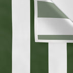 Large Dark Forest Green and White Circus Tent Stripes Wall Tapestry Gallery Image 3