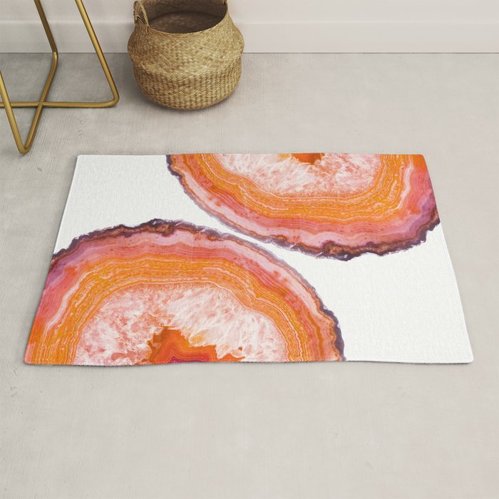 Carnelian Agate Slices Rug Gallery Image 1