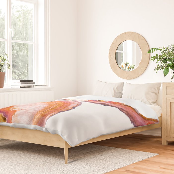 Carnelian Agate Slices Duvet Cover Gallery Image 2