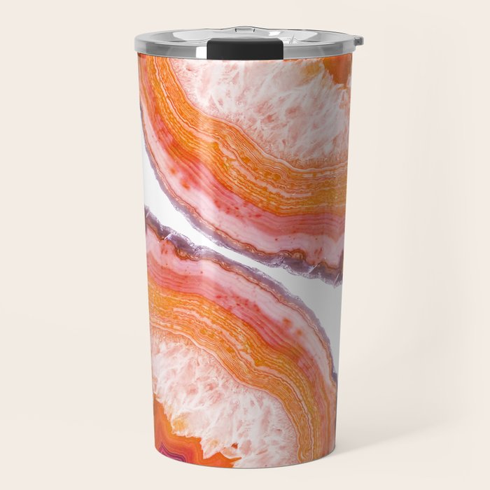 Carnelian Agate Slices Travel Mug Gallery Image 1