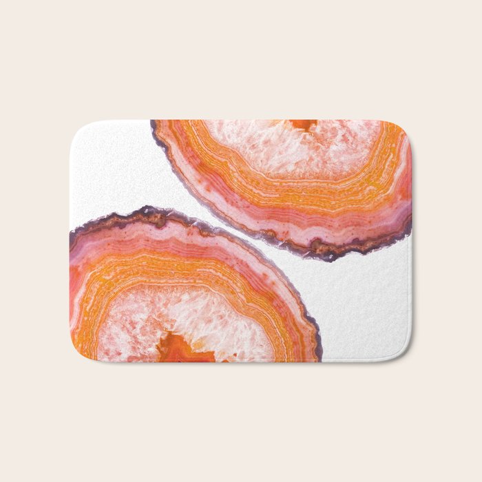 Carnelian Agate Slices Bath Mat Gallery Image 1