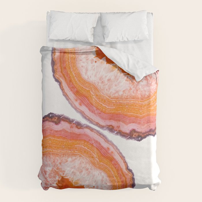 Carnelian Agate Slices Duvet Cover Gallery Image 1
