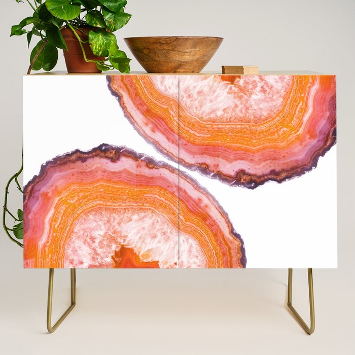 Carnelian Agate Slices Credenza Gallery Image 1