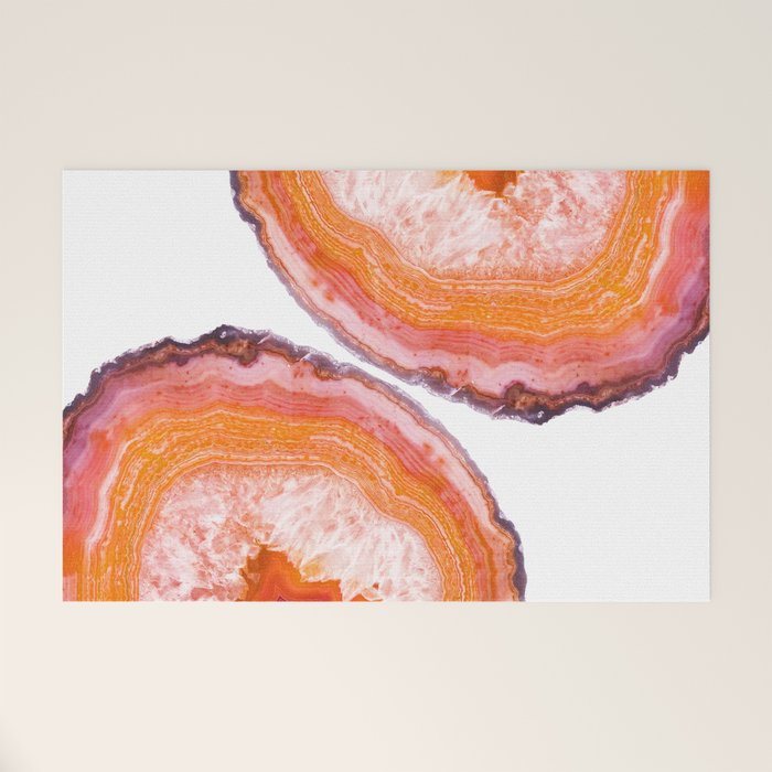 Carnelian Agate Slices Welcome Mat Gallery Image 1