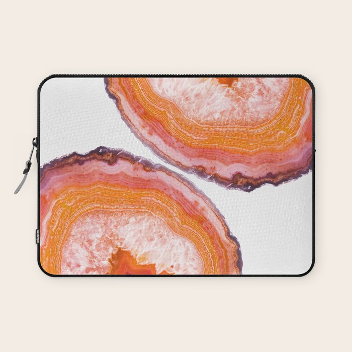Carnelian Agate Slices Laptop Sleeve Gallery Image 1