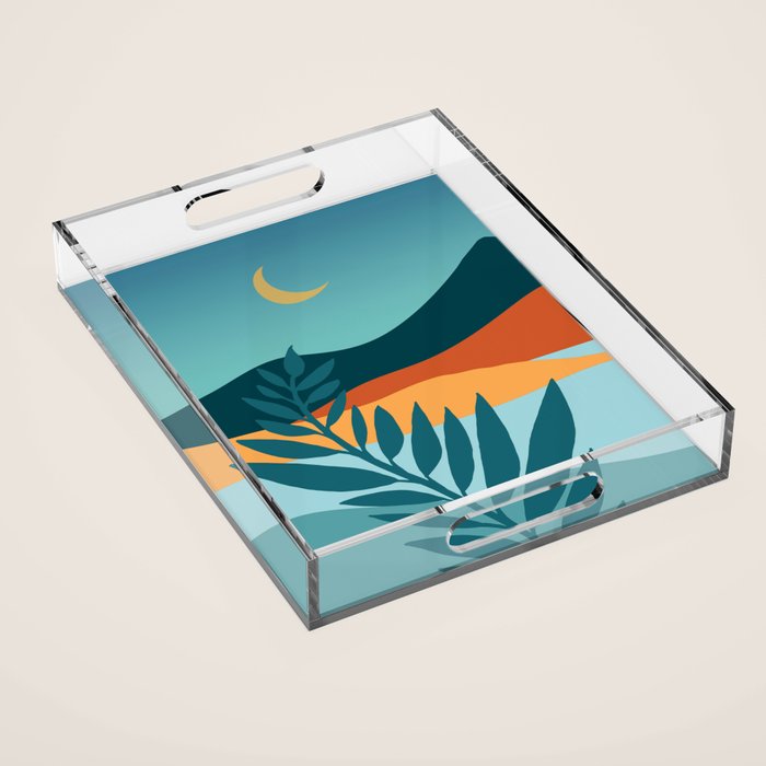 Mediterranean Twilight Acrylic Tray Gallery Image 1