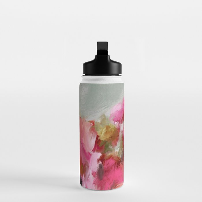 Bouquet floral abstract art Water Bottle Gallery Image 3