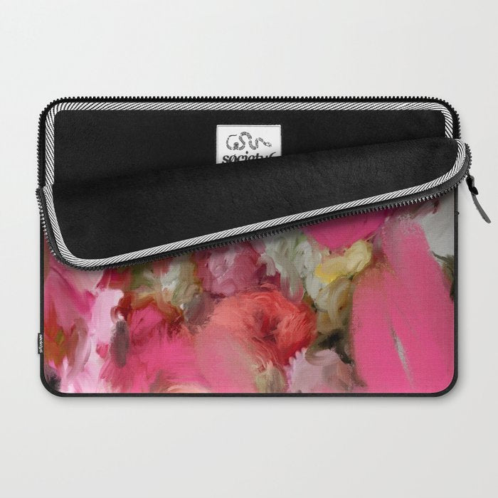 Bouquet floral abstract art Laptop Sleeve Gallery Image 2