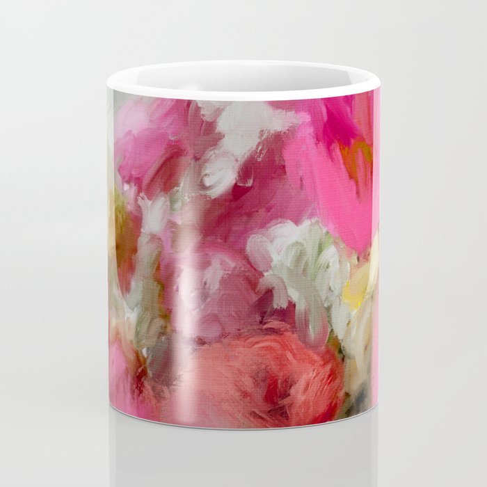 Bouquet floral abstract art Coffee Mug Gallery Image 4