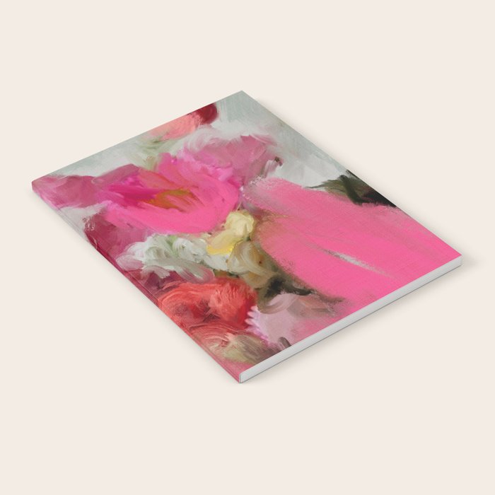 Bouquet floral abstract art Notebook Gallery Image 1