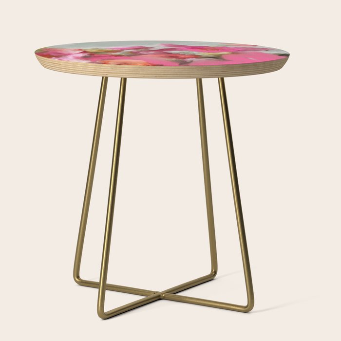 Bouquet floral abstract art Side Table Gallery Image 1