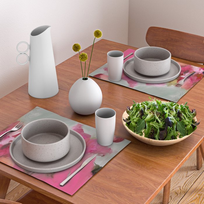 Bouquet floral abstract art Placemat Gallery Image 2