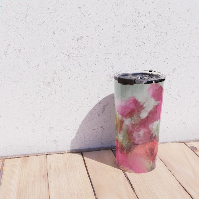 Bouquet floral abstract art Travel Mug Gallery Image 4
