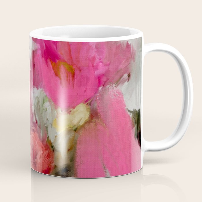 Bouquet floral abstract art Coffee Mug Gallery Image 1