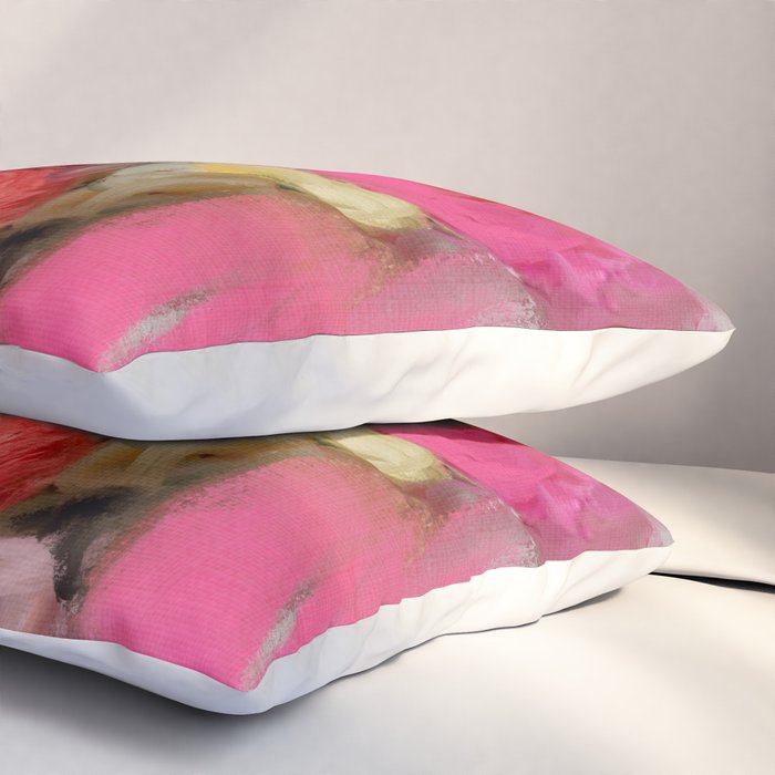 Bouquet floral abstract art Pillow Sham Gallery Image 3