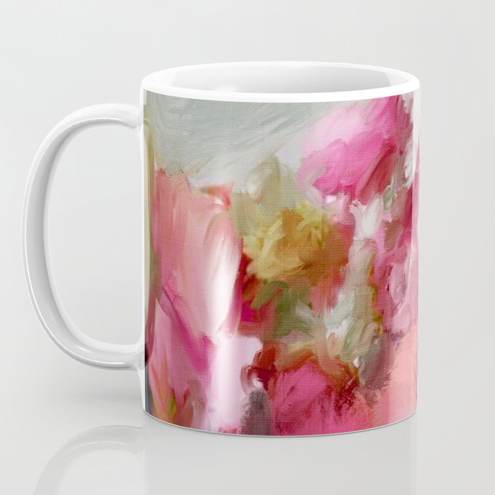 Bouquet floral abstract art Coffee Mug Gallery Image 3