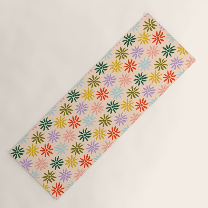 Retro Groovy Sun  Yoga Mat Gallery Image 1