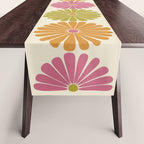 Retro Summer Daisies VIII Table Runner Gallery Image 1