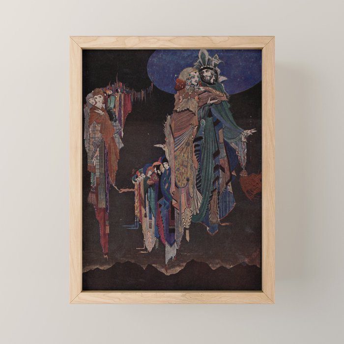 Art by Harry Clarke for a 1933 edition of Edgar Allan Poe's "Tales of Mystery and Imagination" Mini Art Print Gallery Image 1