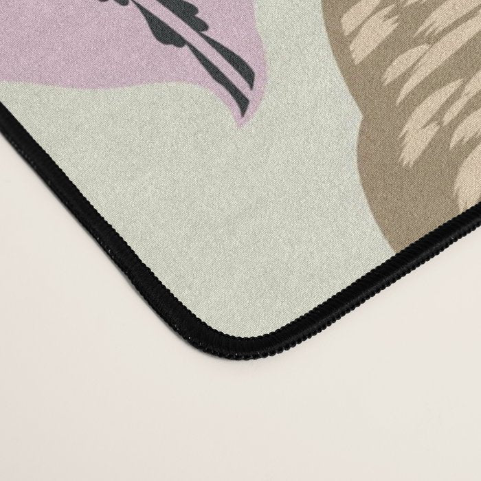 tropical seamless pattern with black leopards Desk Mat Gallery Image 4