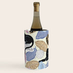 tropical seamless pattern with black leopards Wine Chiller Gallery Image 2