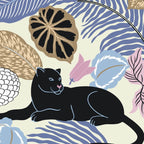 tropical seamless pattern with black leopards Coffee Mug Gallery Image 2