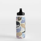 tropical seamless pattern with black leopards Water Bottle Gallery Image 3