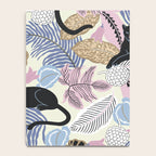 tropical seamless pattern with black leopards Notebook Gallery Image 4