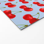 Y2K Cherries - Blue Pattern Large Welcome Mat Gallery Image 2