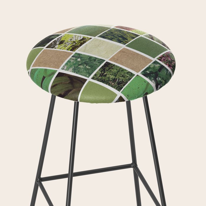 Abstract Paper Collage #2 Stool Gallery Image 2