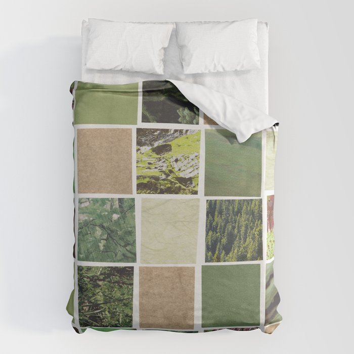 Abstract Paper Collage #2 Duvet Cover Gallery Image 1
