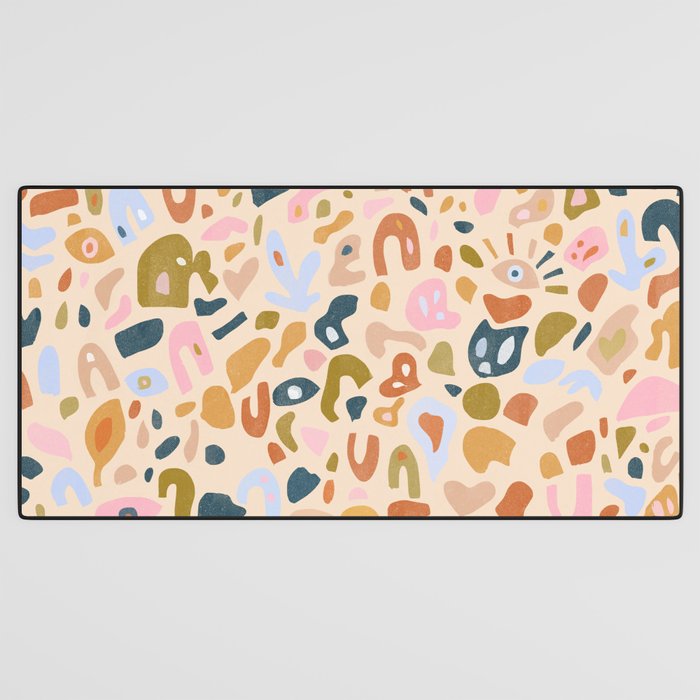 Abstract Paper Cuts Desk Mat Gallery Image 3