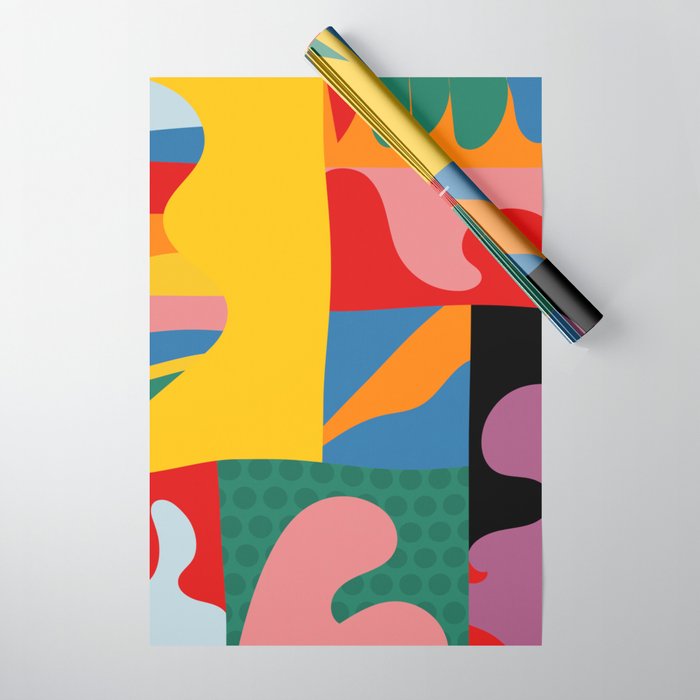 bold abstraction minimal 2 Wrapping Paper Gallery Image 1