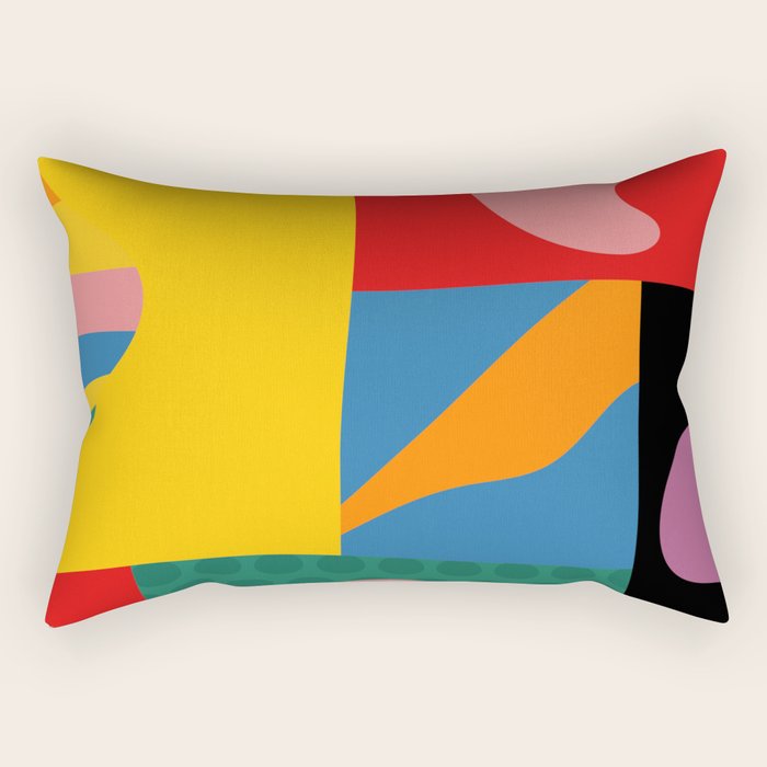 bold abstraction minimal 2 Rectangular Pillow Gallery Image 2