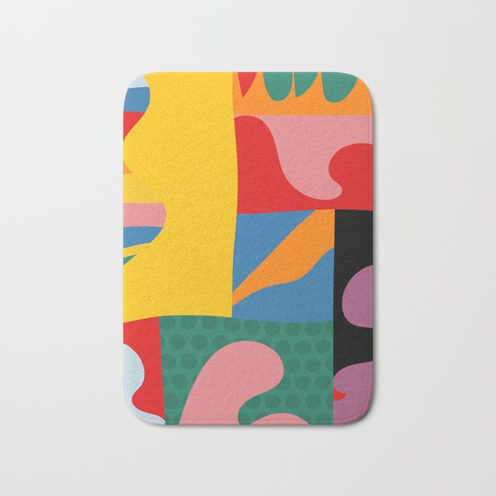 bold abstraction minimal 2 Bath Mat Gallery Image 1