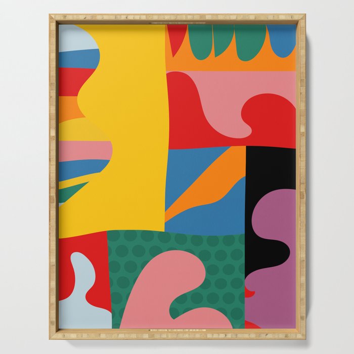 bold abstraction minimal 2 Serving Tray Gallery Image 1