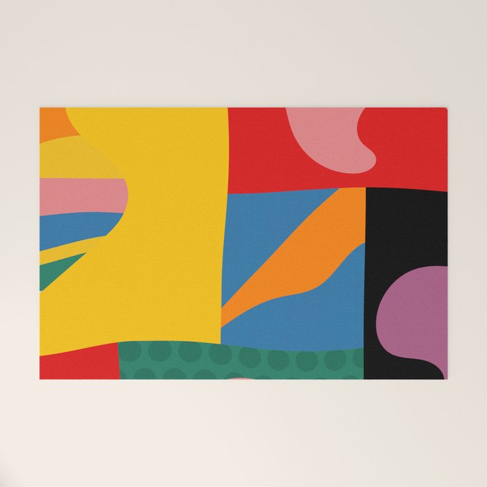 bold abstraction minimal 2 Welcome Mat Gallery Image 1