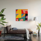 bold abstraction minimal 2 Wood Wall Art Gallery Image 2